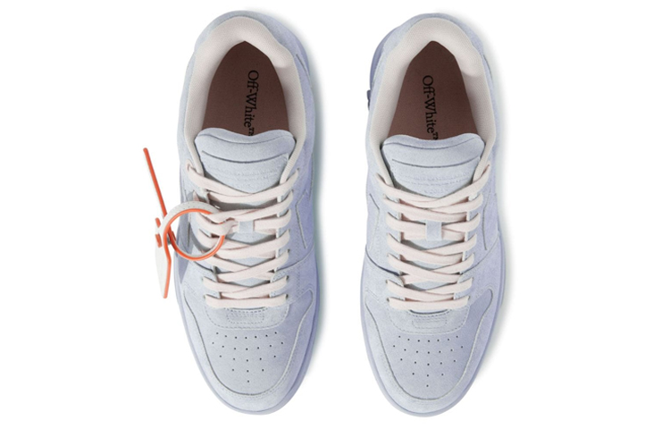 Shop Off-White Out of Office 'Light Blue Suede' OMIA189F23LEA0064040