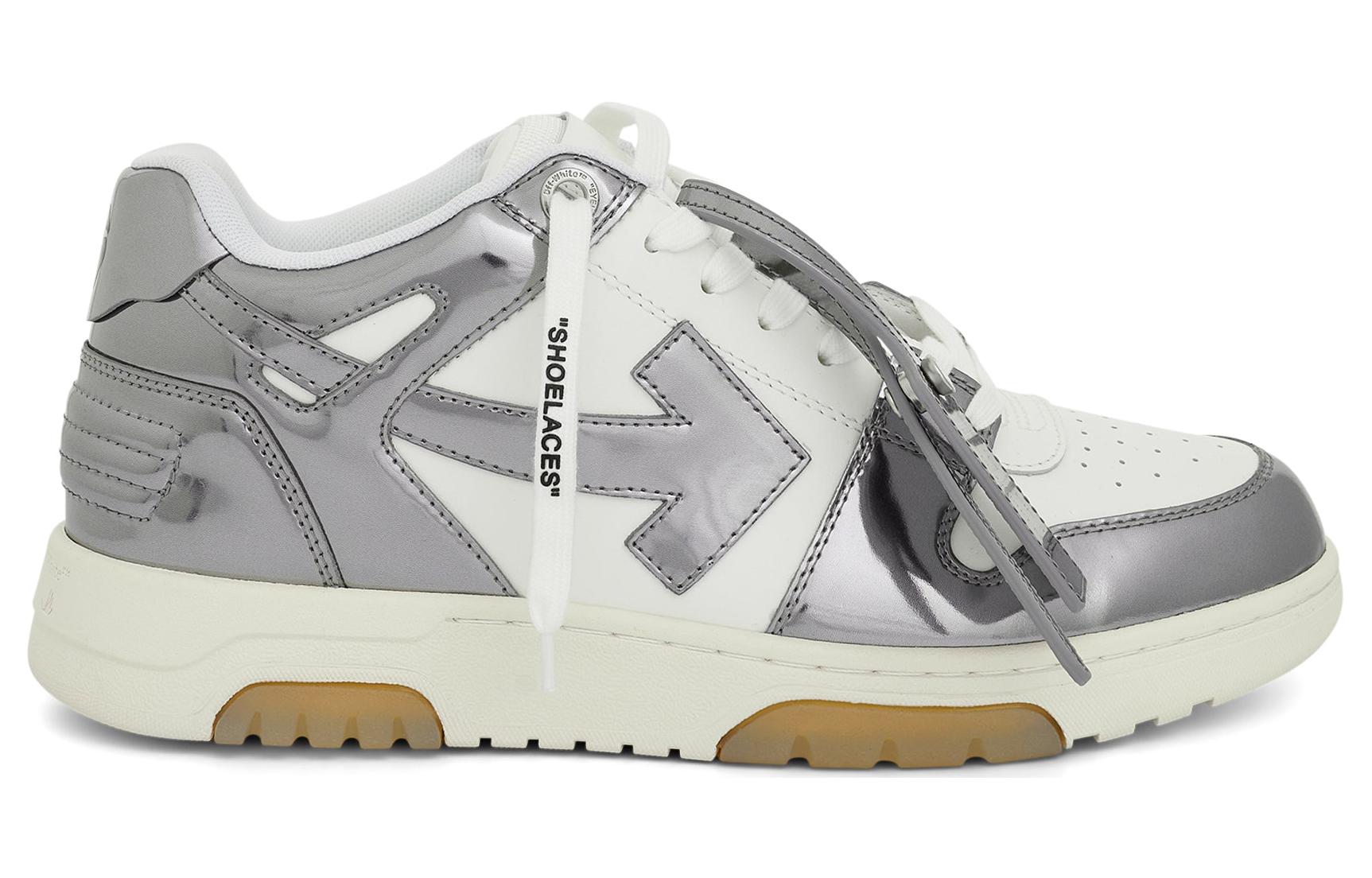 Order Off-White Out of Office '镜面银' OMIA189F22LEA007-0172