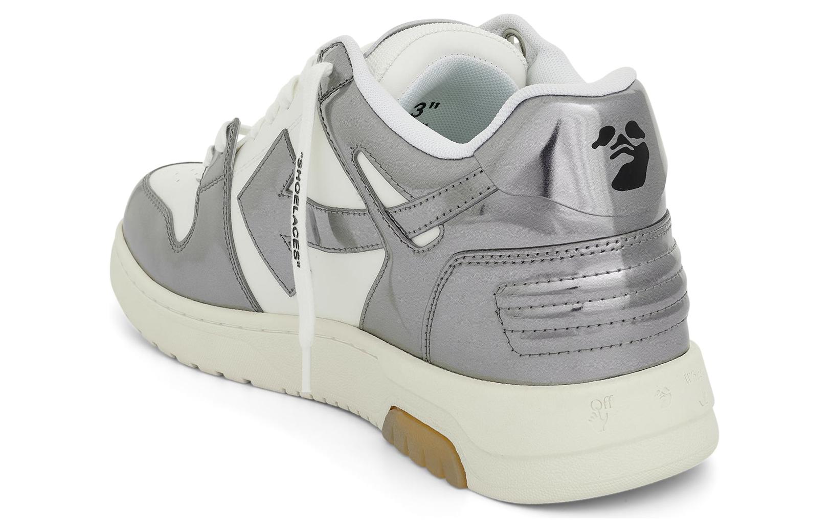 Shop Off-White Out of Office '镜面银' OMIA189F22LEA007-0172