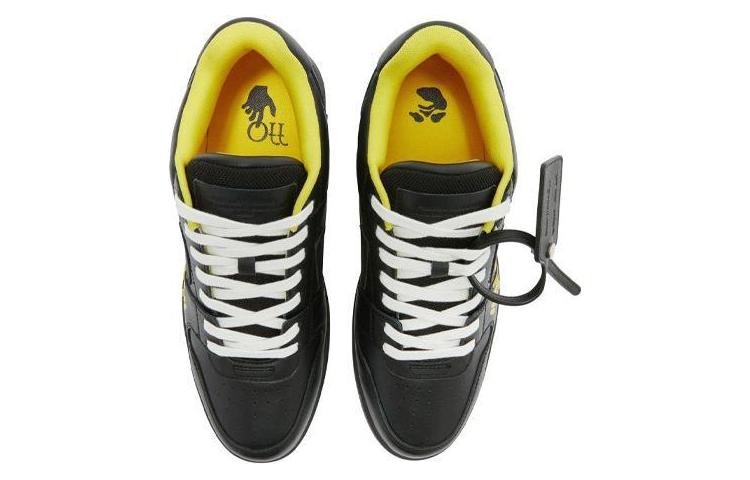 Off-White Out Of Office "OOO" Low Tops For Walking Black Yellow 圖 5