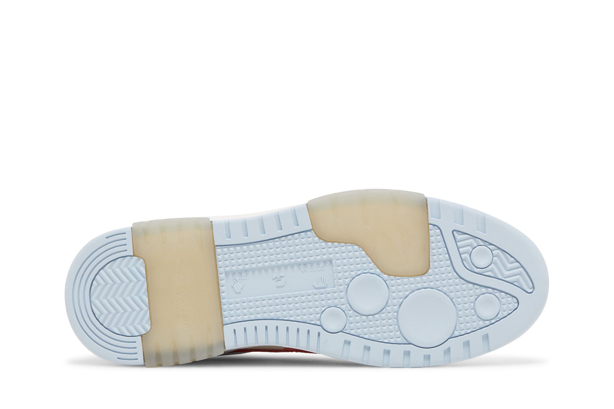 Shop OW联名 Out of Office 'Outlined - 淡蓝红' OMIA189S23LEA007-4025