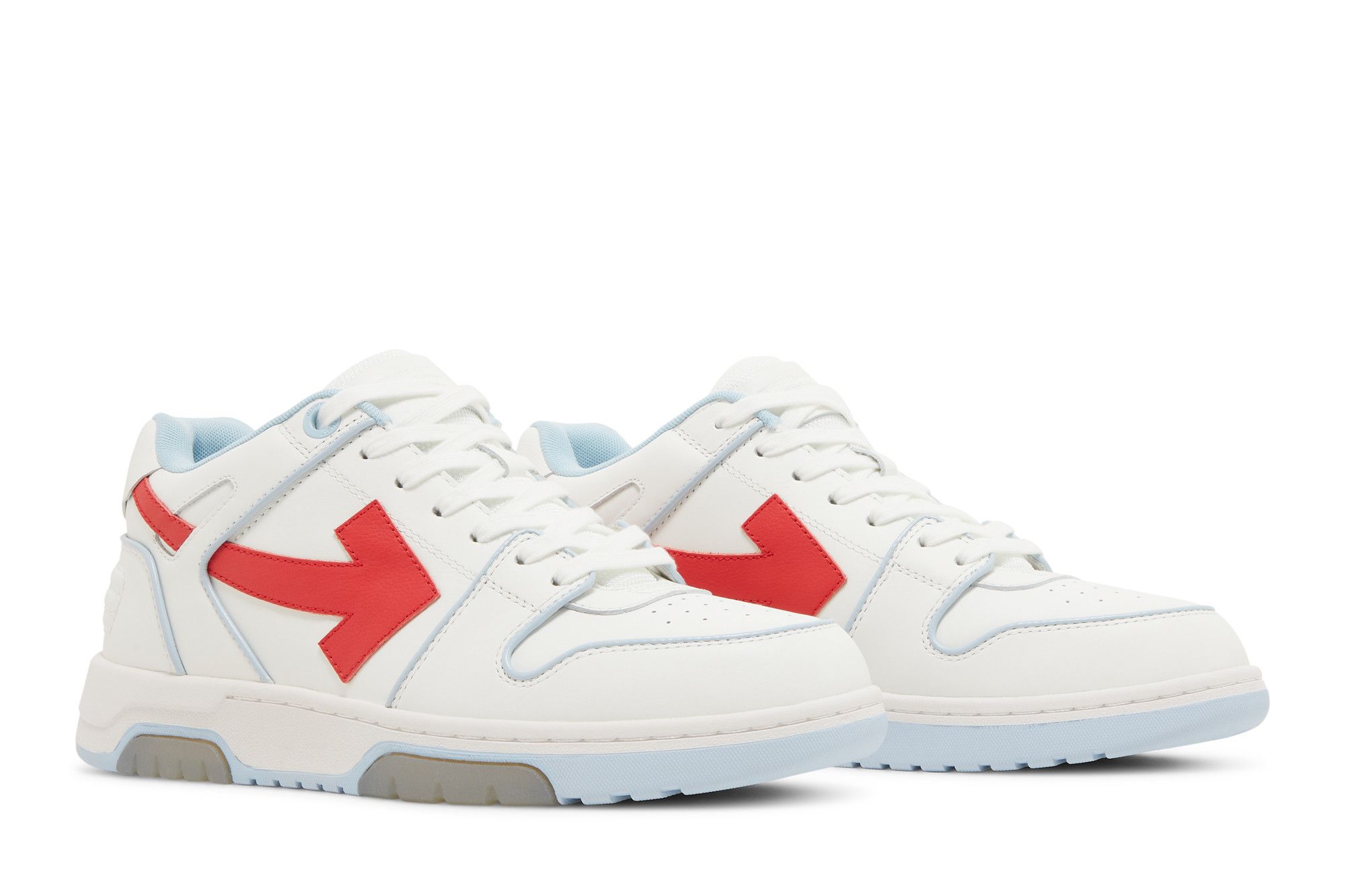 Cheap OW联名 Out of Office 'Outlined - 淡蓝红' OMIA189S23LEA007-4025