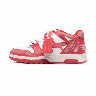 Off-White Out Of Office 'Vintage Red White Distressed'