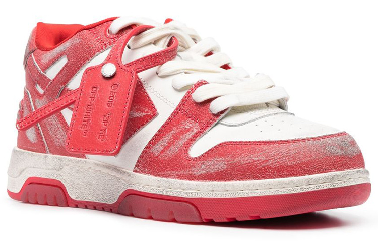 Off-White Out Of Office 'Vintage Red White Distressed' 圖 2