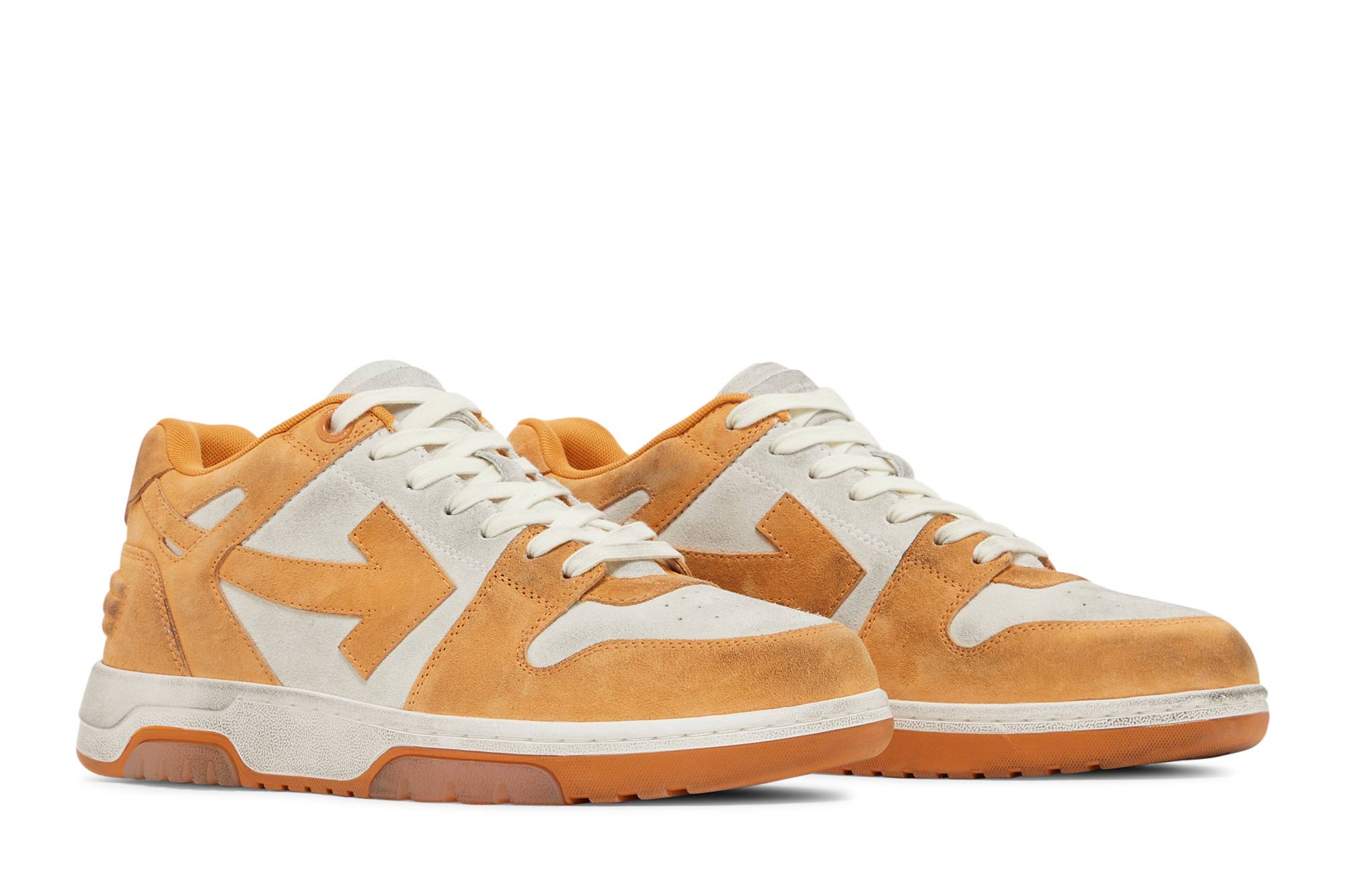 Cheap Off-White Out of Office 'Vintage Suede - Orange' OMIA189S23LEA0110120