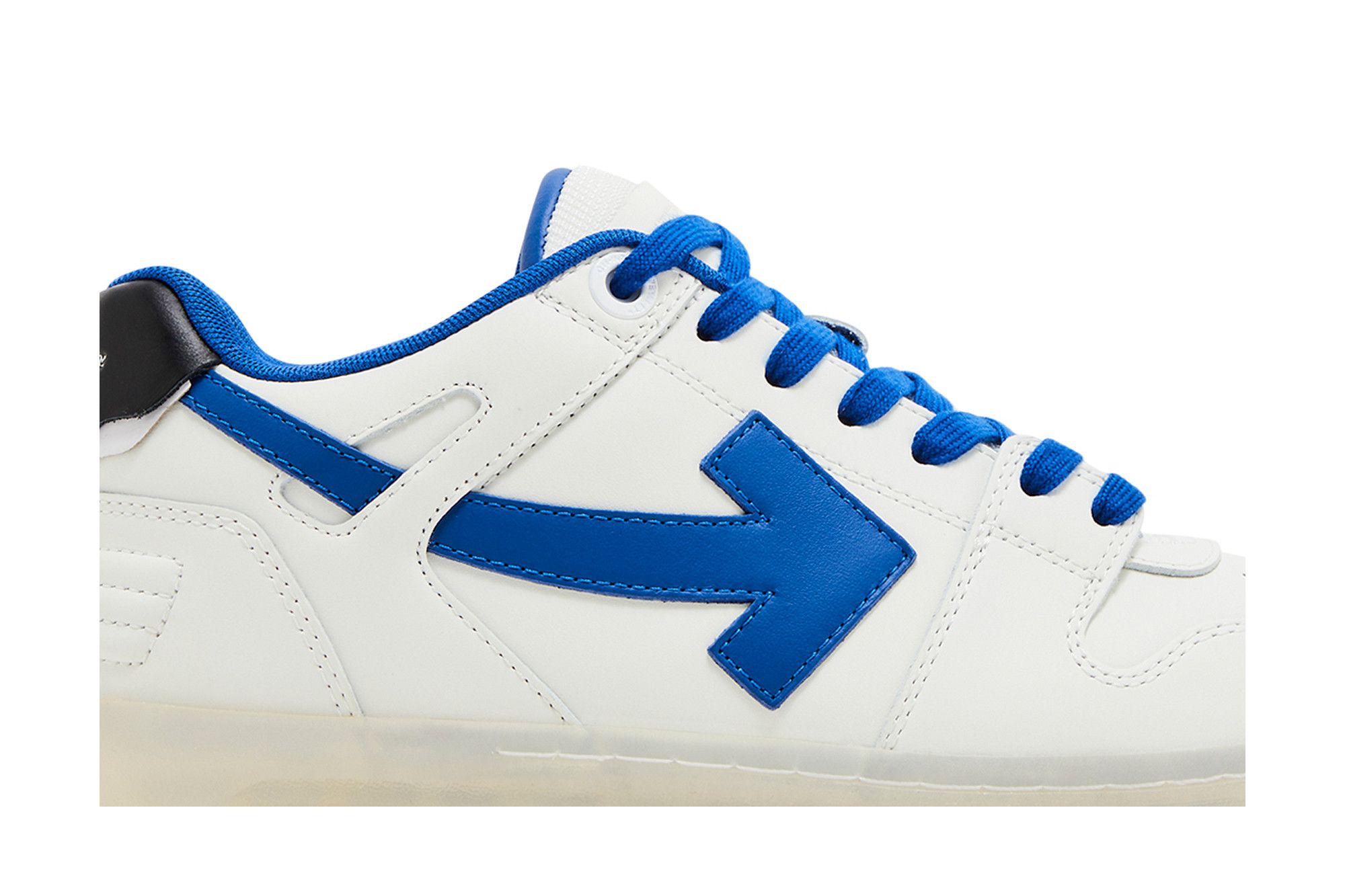 Order Off-White Keluar Pejabat 'Putih Biru Navy' OMIA189S24LEA0100146