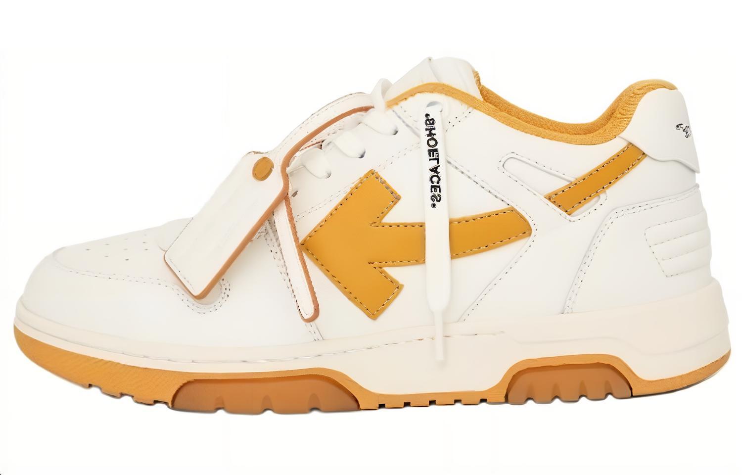 Buy Off-White Out of Office 'Blanco Ocre Amarillo' OMIA189F23LEA002-0116