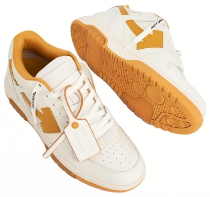 Off-White Out of Office 'White Ocher Yellow' OMIA189F23LEA002-0116 Lookbook Off-White Out of Office 'White Ocher Yellow' OMIA189F23LEA002-0116