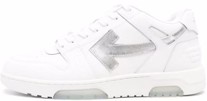 Off-White Out of Office 'White Silver' OMIA189F23LEA009-0172 Off-White Out of Office 'White Silver' OMIA189F23LEA009-0172
