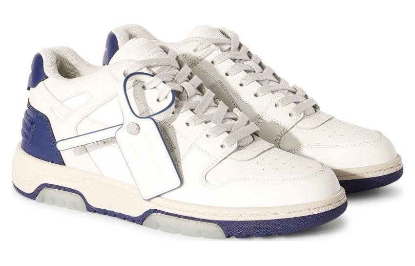 Off-White Out Of Office Leather Sneakers 'White Blue' 圖 2