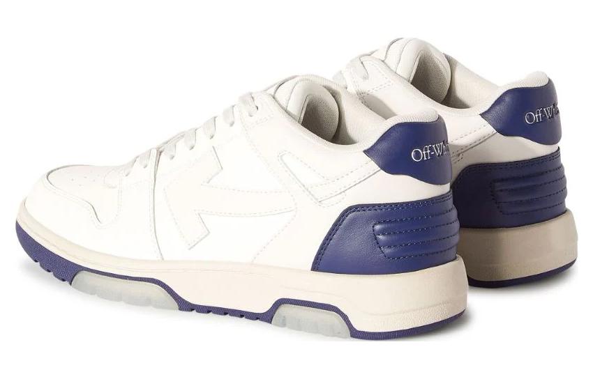 Off-White Out Of Office Leather Sneakers 'White Blue' 圖 4