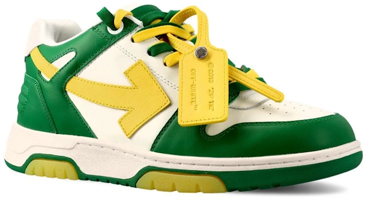 Off-White Out Of Office Low-Top Sneaker 'Green Yellow White' OMIA189S23LEA0045518 Order Off-White Out Of Office Low-Top Sneaker 'Green Yellow White' OMIA189S23LEA0045518