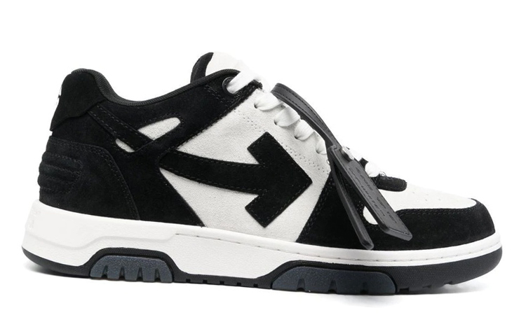 Order Off-White Out Of Office Low-Top Sneakers 'Black White' OMIA189F22LEA0020110