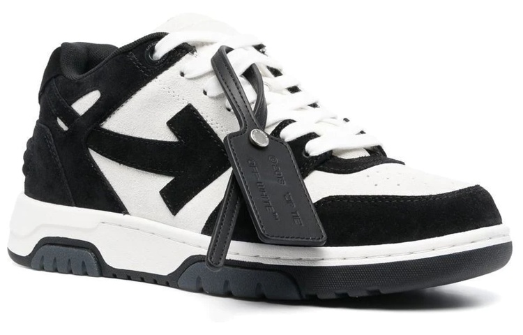 Lookbook Off-White Out Of Office Low-Top Sneakers 'Black White' OMIA189F22LEA0020110