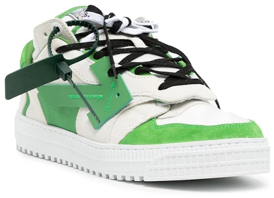 오프화이트 아웃 오브 오피스 로우탑 스니커즈 '그린 화이트 블랙' OMIA244F22LEA0010155 Order 오프화이트 아웃 오브 오피스 로우탑 스니커즈 '그린 화이트 블랙' OMIA244F22LEA0010155
