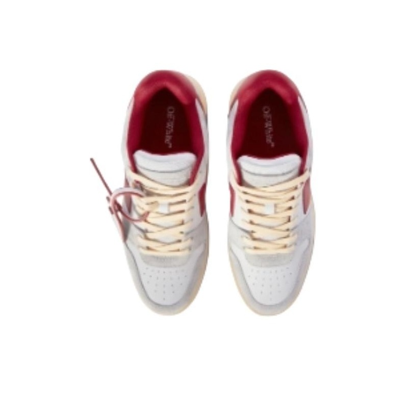 Shop Off-White Out of Office Low 'Gris Claro Rojo' OMIA189S24LEA011-0525