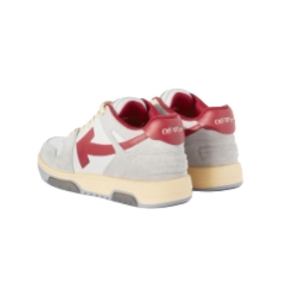 Purchase Off-White Out of Office Low 'Gris Claro Rojo' OMIA189S24LEA011-0525