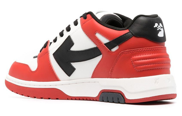 Shop Off-White Out of Office Low 'Rojo Blanco Negro' OMIA189F22LEA001-2510