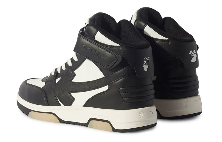 Off-White Out Of Office Mid 'Black White Beige Sole' 圖 4