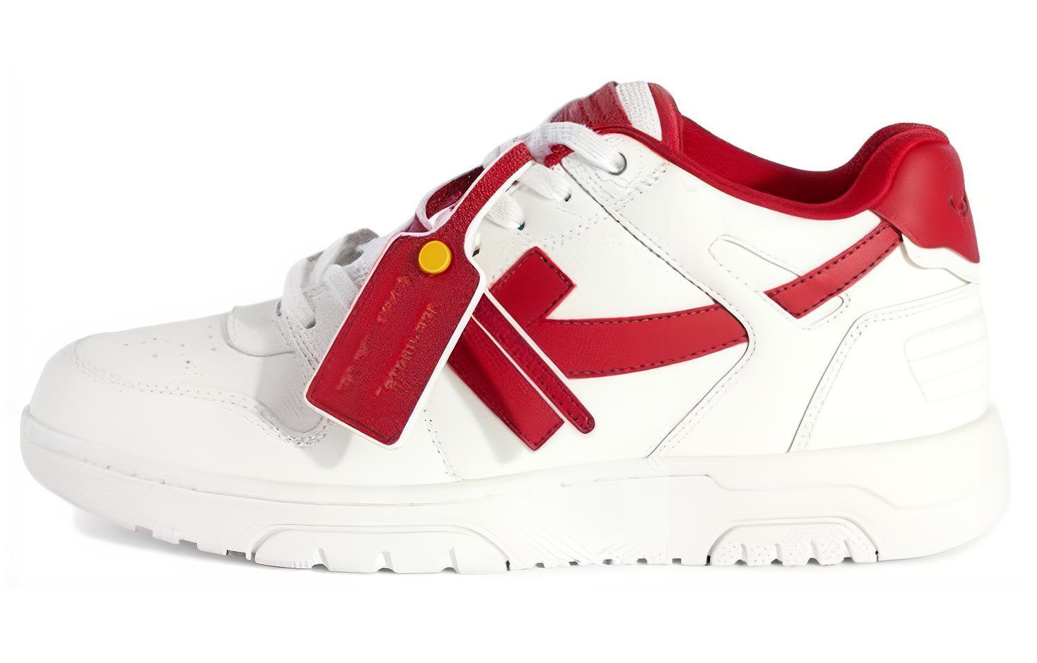 Off-White Out Of Office OOO Low Tops '2024 Lunar New Year Red White'