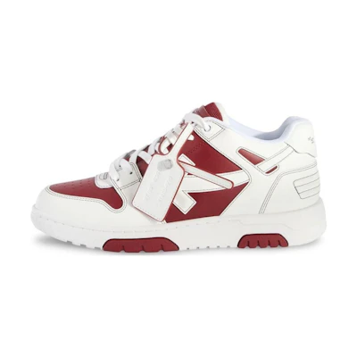 Off-White Out Of Office OOO Low Tops Brick Red White