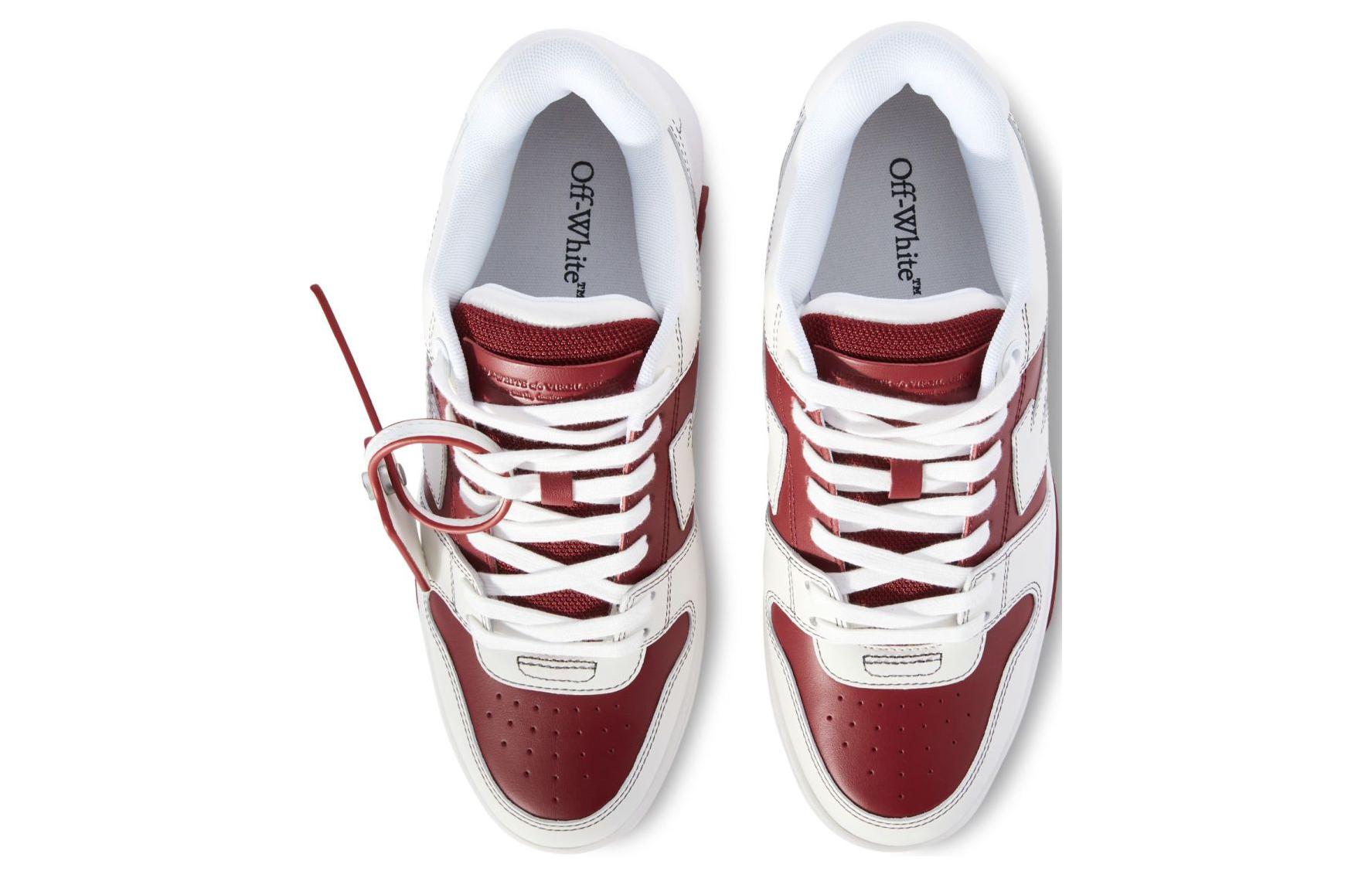 Off-White Out Of Office OOO Low Tops Brick Red White 圖 4