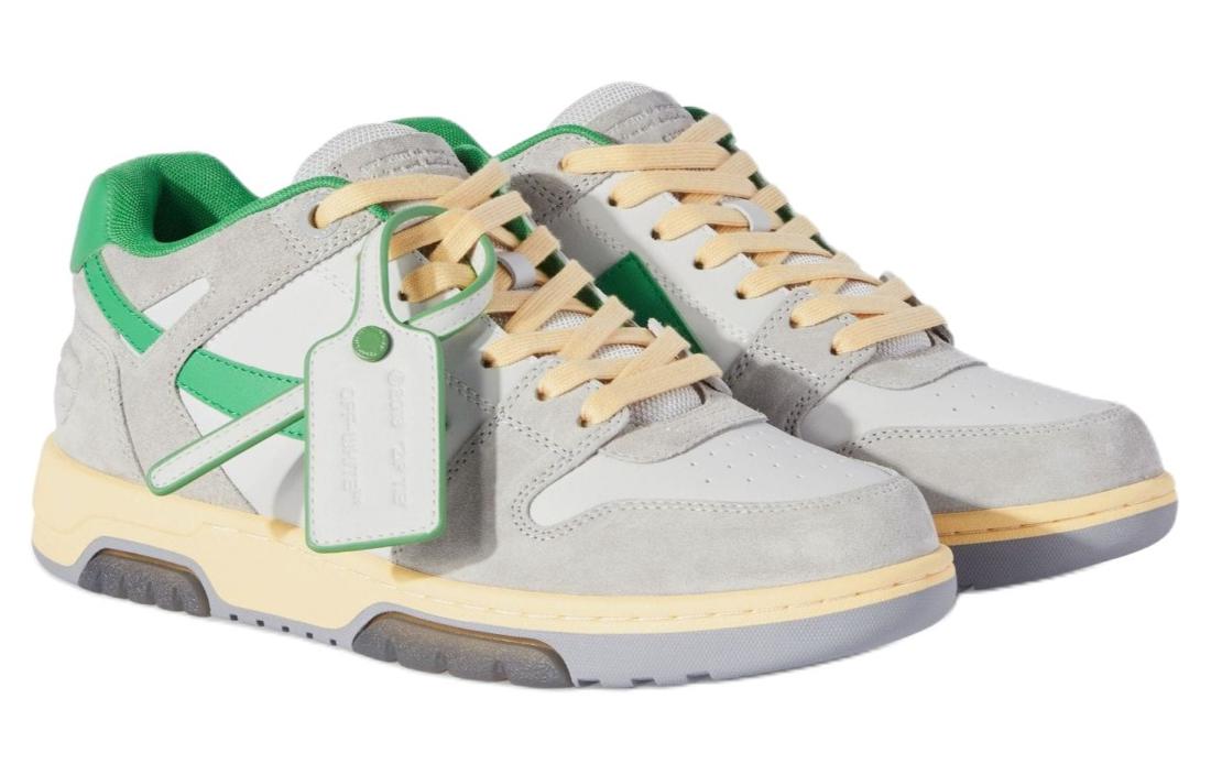 Order Off-White 出界OOO低帮鞋 浅灰绿 OMIA189S24LEA0110555