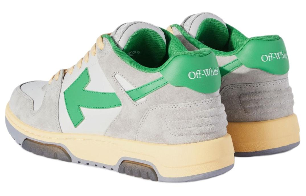 Lookbook Off-White 出界OOO低帮鞋 浅灰绿 OMIA189S24LEA0110555