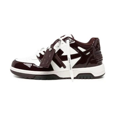 Off-White Out Of Office OOO Low Tops White Barolo Patent Leather