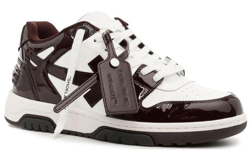 Off-White Out Of Office OOO Low Tops White Barolo Patent Leather 圖 2
