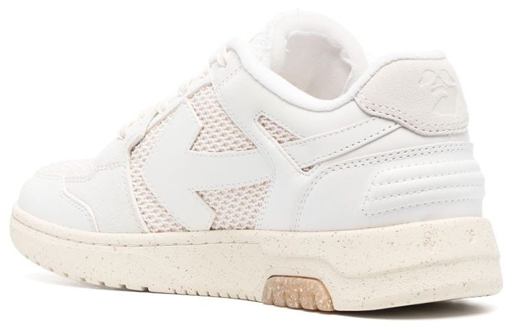 Shop OFF-WHITE 出門在外 皮革 系帶圓頭 時尚板鞋 男款 白色