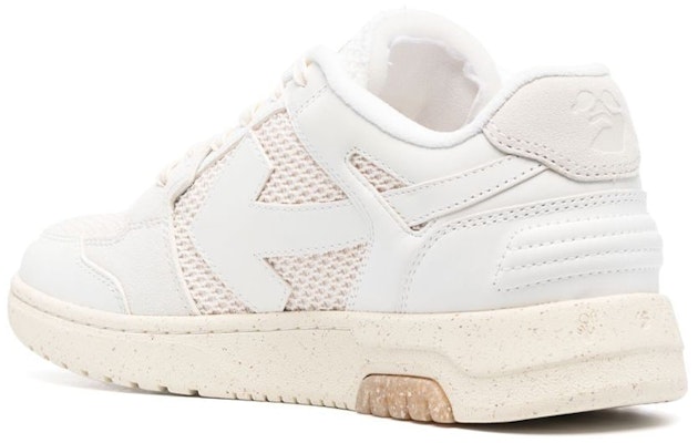 OFF-WHITE 出門在外 皮革 系帶圓頭 時尚板鞋 男款 白色 Shop OFF-WHITE 出門在外 皮革 系帶圓頭 時尚板鞋 男款 白色