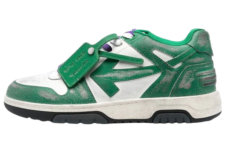 Off-White Out of Office Vintage Leather 'White Green'