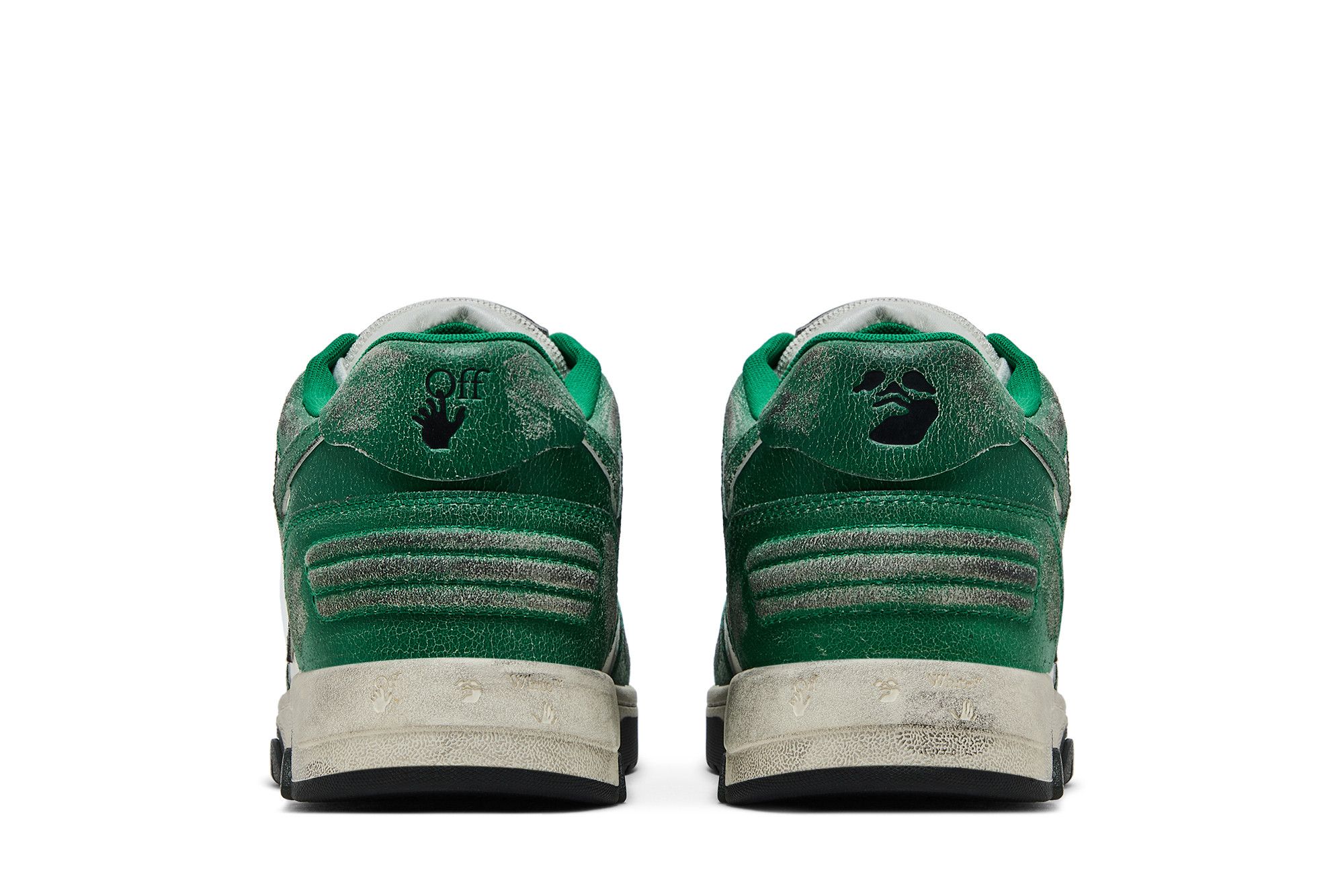 Details for Off-White Out of Office Kulit Vintage 'Putih Hijau' OMIA189F22LEA0110155