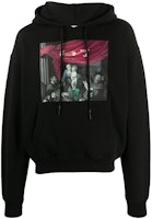Off-White Oversize Fit Caravaggio Painting Hoodie Black/Black Off-White Oversize Fit Caravaggio Painting Hoodie Black/Black