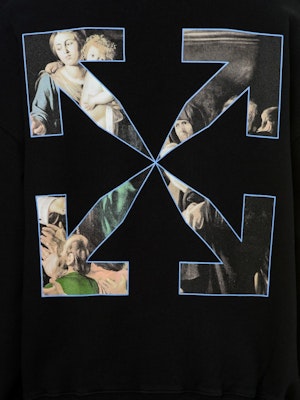 Off-White Oversize Fit Caravaggio Painting Hoodie Black/Black Order Off-White Oversize Fit Caravaggio Painting Hoodie Black/Black