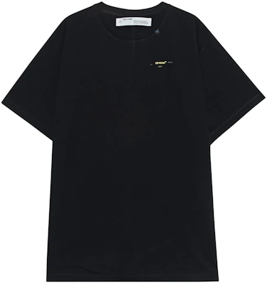 黑色/黃色Off-White寬鬆箭頭圖案短袖圓領T恤 Buy 黑色/黃色Off-White寬鬆箭頭圖案短袖圓領T恤