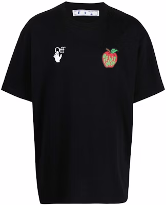 OFF-WHITE 宽松款蘋果箭頭印花黑色T恤 Buy OFF-WHITE 宽松款蘋果箭頭印花黑色T恤