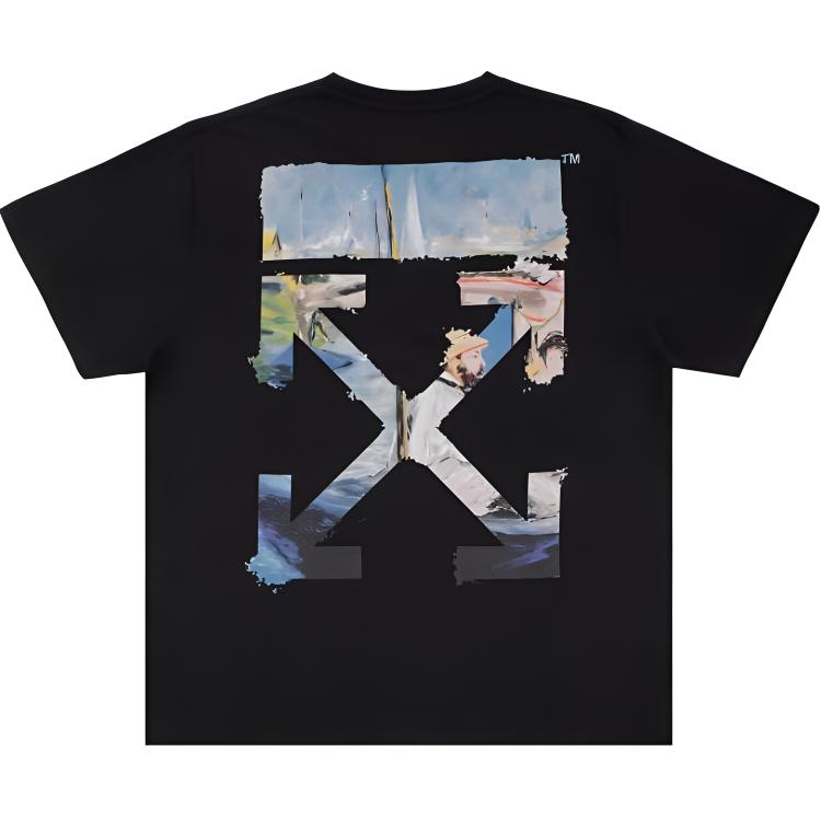 OFF-WHITE Oversized Arrow Cotton Short Sleeve Tee Black OMAA038G20JER0061088 圖 3