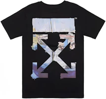 Order OFF-WHITE 超大箭頭印花棉質T恤 (黑色) OMAA038R191850121088
