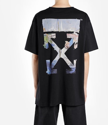 OFF-WHITE 超大箭頭印花棉質T恤 (黑色) OMAA038R191850121088 Purchase OFF-WHITE 超大箭頭印花棉質T恤 (黑色) OMAA038R191850121088