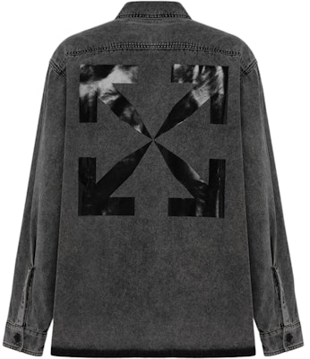 Off-White Oversized Arrows Denim Shirt Medium Grey/Black Order Off-White Oversized Arrows Denim Shirt Medium Grey/Black