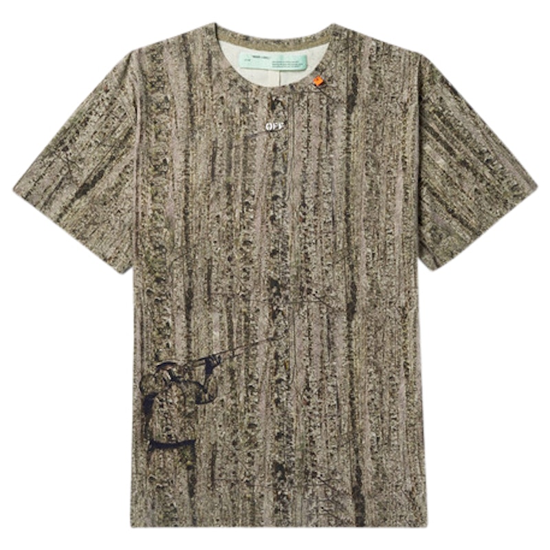 Off-White Oversized Camoflauge Print Tee Camo