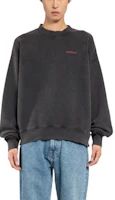 Off-White Oversized Crewneck Pullover Sweatshirt Charcoal Grey OMBA054F24FLE0051068 Off-White Oversized Crewneck Pullover Sweatshirt Charcoal Grey OMBA054F24FLE0051068