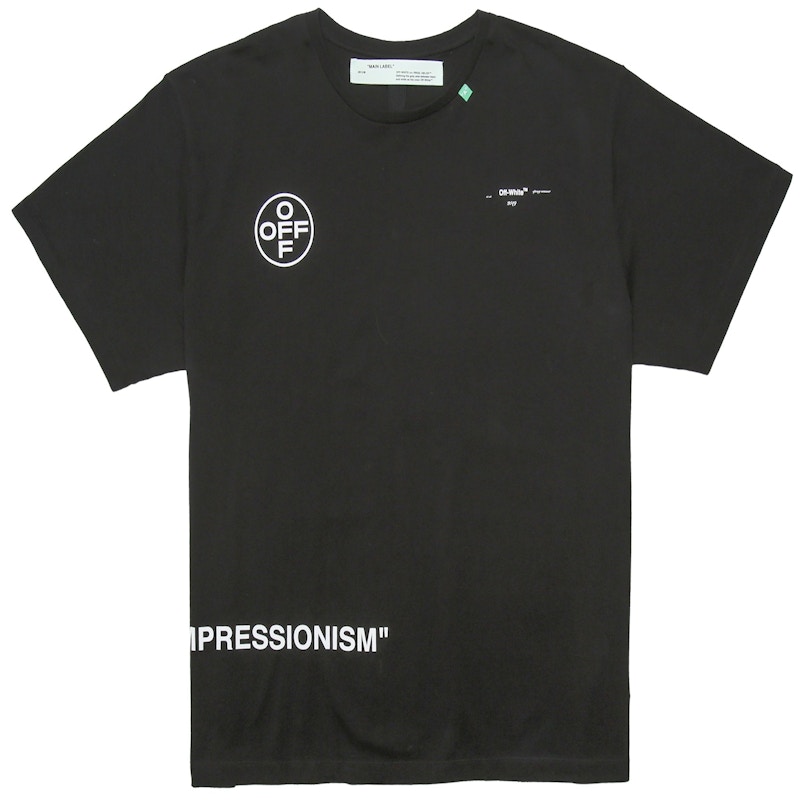 Off-White Oversized Diag Stencil T-Shirt Black