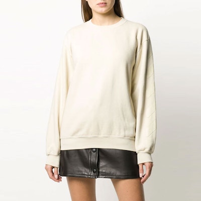 Off-White Oversized Diag Sweatshirt Ecru Order Off-White Oversized Diag Sweatshirt Ecru