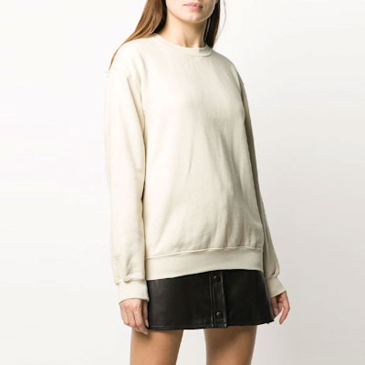 Off-White Oversized Diag Sweatshirt Ecru Lookbook Off-White Oversized Diag Sweatshirt Ecru