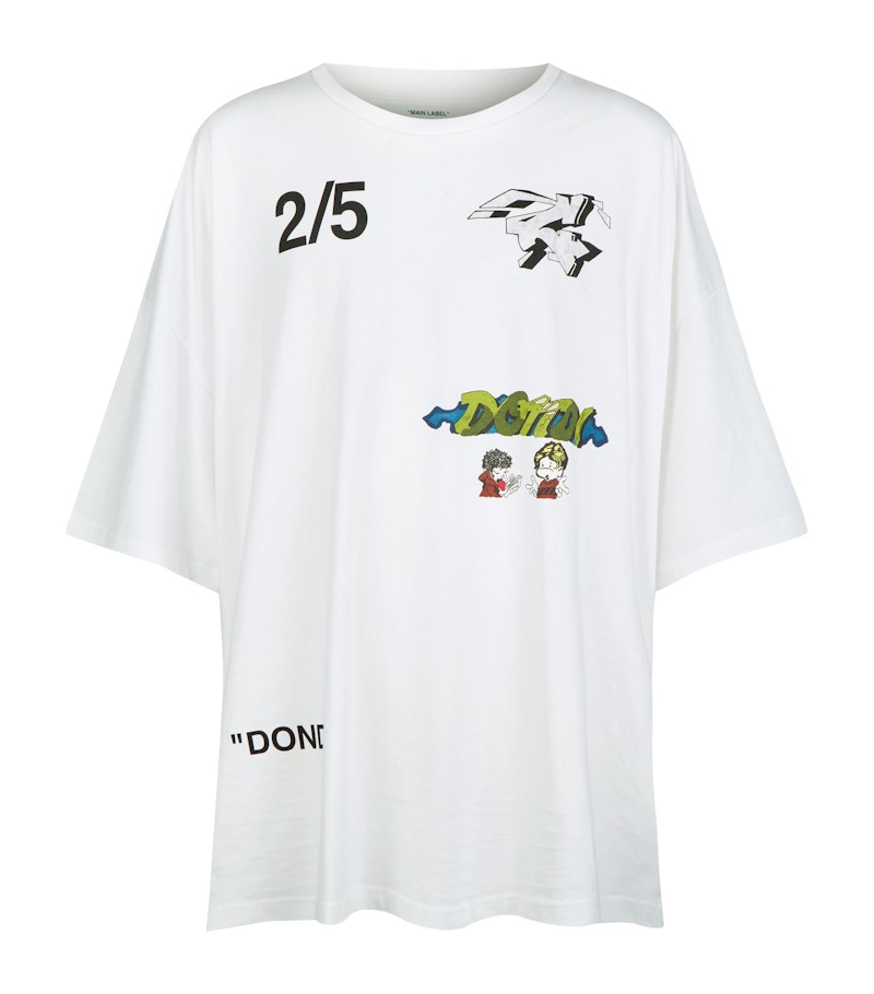 Buy Camiseta Mujer Oversize Off-White Dondi Blanca/Multicolor