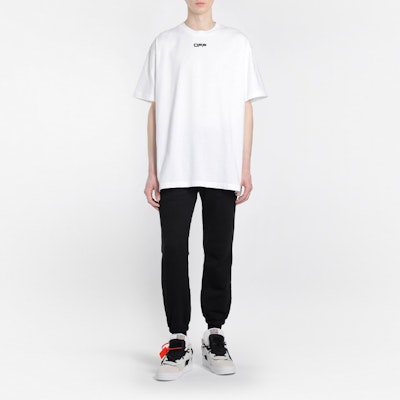 Off-White Oversized Fit Airport Tape T-Shirt White Lookbook Off-White Oversized Fit Airport Tape T-Shirt White