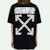 Off-White Oversized Fit Airport Tape Tee Black/Multicolor
